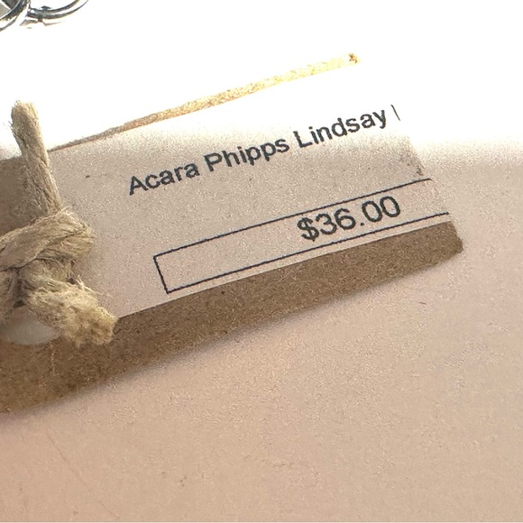 NWT Acara Phipps Lindsay Toggle Necklace Shades of Blue & Copper Washers - Picture 4 of 5